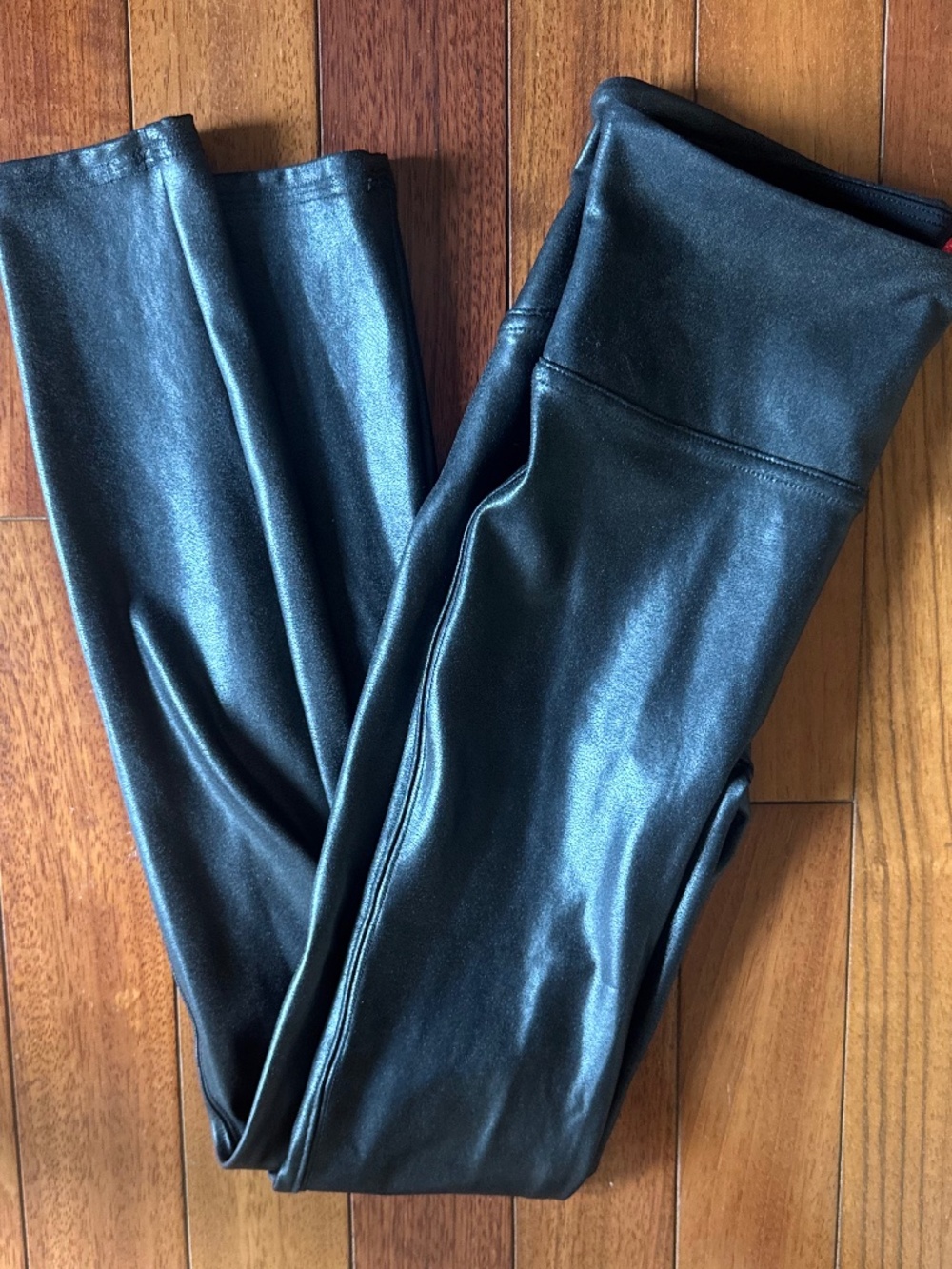 Spank faux leather leggings - new